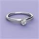 2 - Orla Oval Cut Forever One Moissanite Solitaire Engagement Ring 