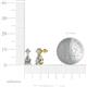 4 - Arina Diamond Dangling Stud Earrings 