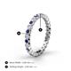 4 - Zhuri 2.00 mm Blue Sapphire and Diamond Eternity Band 