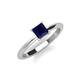 3 - Zelda Princess Cut 5.5mm Blue Sapphire Solitaire Engagement Ring 