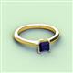 2 - Zelda Princess Cut 5.5mm Blue Sapphire Solitaire Engagement Ring 