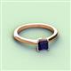 2 - Zelda Princess Cut 5.5mm Blue Sapphire Solitaire Engagement Ring 