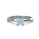 1 - Zelda Princess Cut 5.5mm Aquamarine Solitaire Engagement Ring 