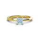 1 - Zelda Princess Cut 5.5mm Aquamarine Solitaire Engagement Ring 