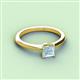 2 - Zelda Princess Cut 5.5mm Aquamarine Solitaire Engagement Ring 