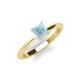3 - Zelda Princess Cut 5.5mm Aquamarine Solitaire Engagement Ring 