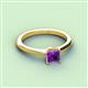 2 - Zelda Princess Cut 5.5mm Amethyst Solitaire Engagement Ring 