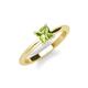 3 - Zelda Princess Cut 5.5mm Peridot Solitaire Engagement Ring 