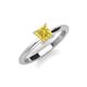 3 - Zelda Princess Cut 5.5mm Yellow Sapphire Solitaire Engagement Ring 