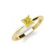 3 - Zelda Princess Cut 5.5mm Yellow Sapphire Solitaire Engagement Ring 