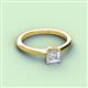 2 - Zelda Princess Cut 5.5mm White Sapphire Solitaire Engagement Ring 