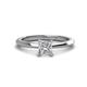 1 - Zelda Princess Cut 5.5mm Forever One Moissanite Solitaire Engagement Ring 