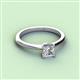 2 - Zelda Princess Cut 5.5mm Forever One Moissanite Solitaire Engagement Ring 
