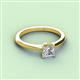 2 - Zelda Princess Cut 5.5mm Forever One Moissanite Solitaire Engagement Ring 