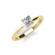 3 - Zelda Princess Cut 5.5mm Forever One Moissanite Solitaire Engagement Ring 