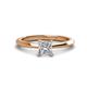 1 - Zelda Princess Cut 5.5mm Forever One Moissanite Solitaire Engagement Ring 