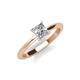 3 - Zelda Princess Cut 5.5mm Forever One Moissanite Solitaire Engagement Ring 