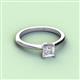 2 - Zelda Princess Cut 5.5mm White Sapphire Solitaire Engagement Ring 