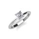 3 - Zelda Princess Cut 5.5mm Forever One Moissanite Solitaire Engagement Ring 