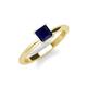 3 - Zelda Princess Cut 5.5mm Blue Sapphire Solitaire Engagement Ring 