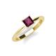 3 - Zelda Princess Cut 5.5mm Rhodolite Garnet Solitaire Engagement Ring 