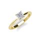 3 - Zelda Princess Cut 5.5mm White Sapphire Solitaire Engagement Ring 