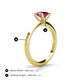 4 - Zelda Princess Cut 5.5mm Pink Tourmaline Solitaire Engagement Ring 