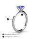 4 - Zelda Princess Cut 5.5mm Tanzanite Solitaire Engagement Ring 