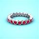 2 - Zhuri 2.70 mm Ruby Eternity Band 