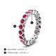 4 - Zhuri 2.70 mm Ruby Eternity Band 