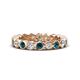 1 - Zhuri 2.70 mm Blue and White Diamond Eternity Band 