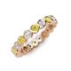 3 - Zhuri 2.70 mm Yellow and White Diamond Eternity Band 