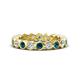 1 - Zhuri 2.70 mm Blue and White Diamond Eternity Band 