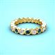 2 - Zhuri 2.70 mm Blue and White Diamond Eternity Band 