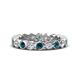 1 - Zhuri 2.70 mm Blue and White Diamond Eternity Band 