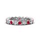 1 - Zhuri 2.70 mm Ruby and Diamond Eternity Band 