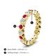 4 - Zhuri 2.70 mm Ruby and Diamond Eternity Band 