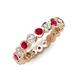 3 - Zhuri 2.70 mm Ruby and Diamond Eternity Band 