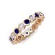 3 - Zhuri 2.70 mm Blue Sapphire and Diamond Eternity Band 