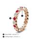 4 - Zhuri 2.70 mm Ruby and Lab Grown Diamond Eternity Band 