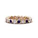 1 - Zhuri 2.70 mm Blue Sapphire and Lab Grown Diamond Eternity Band 