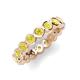 3 - Zhuri 3.00 mm Yellow Diamond Eternity Band 