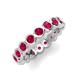 3 - Zhuri 3.00 mm Ruby Eternity Band 