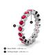 4 - Zhuri 3.00 mm Ruby Eternity Band 