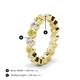 4 - Zhuri 3.00 mm Yellow and White Diamond Eternity Band 