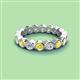 2 - Zhuri 3.00 mm Yellow and White Diamond Eternity Band 