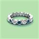 2 - Zhuri 3.00 mm Blue and White Diamond Eternity Band 