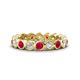 1 - Zhuri 3.00 mm Ruby and Diamond Eternity Band 