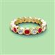 2 - Zhuri 3.00 mm Ruby and Diamond Eternity Band 