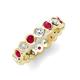 3 - Zhuri 3.00 mm Ruby and Diamond Eternity Band 